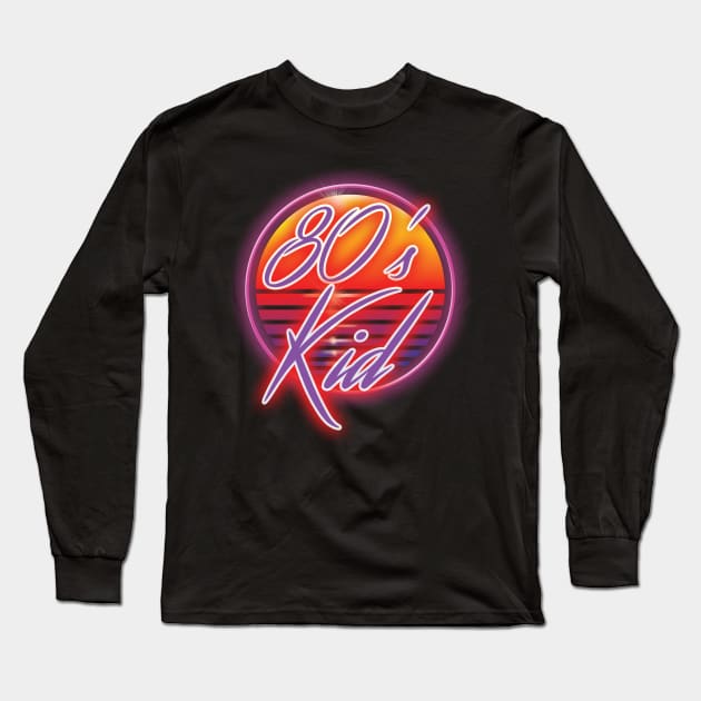 80's Kid Long Sleeve T-Shirt by Elijah101